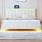 Linen Flat Double Bed - Image 2