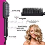 New 2 In 1 Hair Straightener Hot Comb Negative Ion Curling Tong Dual-purpose Electric Hair Brush - Image 8