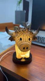 Home Cow Table Lamp Fun Cow Small Night Lamp - Image 6