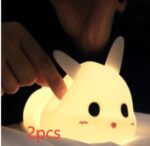 Creative cute bunny silicone lamp for children - Image 2