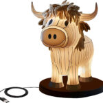 Home Cow Table Lamp Fun Cow Small Night Lamp - Image 3